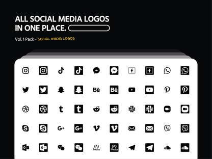 SOCIAL MEDIA LOGO BUNDLE